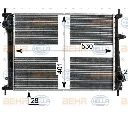 Radiator, racire motor HELLA 8MK 376 900-151