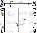 Radiator, racire motor HELLA 8MK 376 900-174