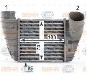 Intercooler, compresor HELLA 8ML 376 700-051