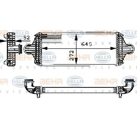 Intercooler, compresor HELLA 8ML 376 723-681</br>Piesa auto pentru Turbocompressor Intercooler, compresor HELLA 8ML 376 723-681</br>Piesa auto pentru Turbocompressor
