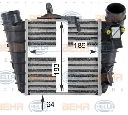 Intercooler, compresor HELLA 8ML 376 760-581