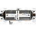 Intercooler, compresor HELLA 8ML 376 900-444