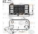 Radiator ulei, ulei motor HELLA 8MO 376 783-771