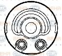 Radiator ulei, ulei motor HELLA 8MO 376 797-131