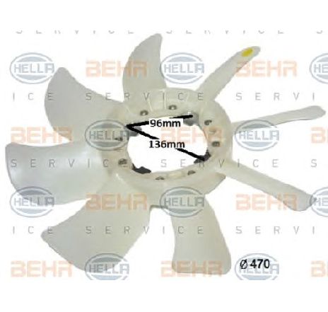 Paleta ventilator, racire motor HELLA 8MV 376 791-451</br>Piesa auto pentru Sistem de racire motor Paleta ventilator, racire motor HELLA 8MV 376 791-451</br>Piesa auto pentru Sistem de racire motor
