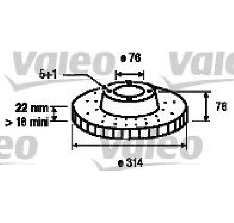 Disc frana VALEO 197243 Disc frana VALEO 197243