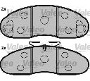 Set placute frana,frana disc VALEO 541611