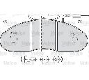 Set placute frana,frana disc VALEO 541652