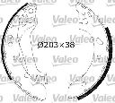Set saboti frana VALEO 553821