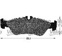 Set placute frana,frana disc VALEO 598046