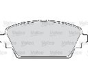 Set placute frana,frana disc VALEO 598451