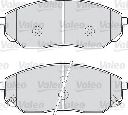 Set placute frana,frana disc VALEO 598654