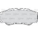 Set placute frana,frana disc VALEO 598670