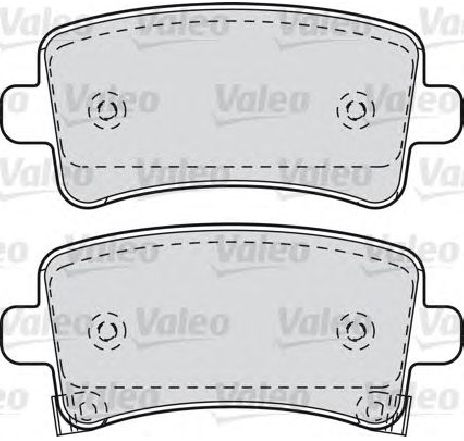 Set placute frana,frana disc VALEO 601049 Set placute frana,frana disc VALEO 601049