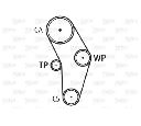 Set pompa apa + curea dintata VALEO 614546</br>Piesa auto pentru Curea distributie / Rola de tensionare / Rola de ghidare
