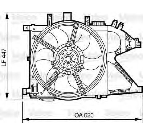 Suport, ventilator VALEO 696382</br>Piesa auto pentru Sistem de racire motor Suport, ventilator VALEO 696382</br>Piesa auto pentru Sistem de racire motor