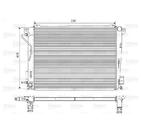 Radiator, racire motor VALEO 701600</br>Piesa auto pentru Radiator racire apa/ ulei Radiator, racire motor VALEO 701600</br>Piesa auto pentru Radiator racire apa/ ulei