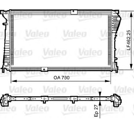 Radiator, racire motor VALEO 734931 Radiator, racire motor VALEO 734931