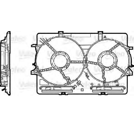 Suport, ventilator VALEO 820758</br>Piesa auto pentru Sistem de racire motor Suport, ventilator VALEO 820758</br>Piesa auto pentru Sistem de racire motor