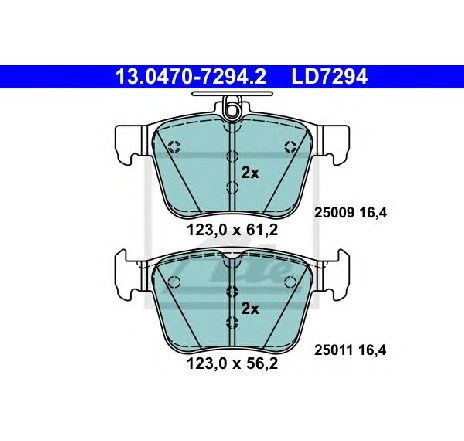 Set placute frana,frana disc ATE 13.0470-7294.2</br>Piesa auto pentru Frana disc Set placute frana,frana disc ATE 13.0470-7294.2</br>Piesa auto pentru Frana disc