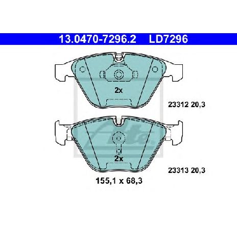 Set placute frana,frana disc ATE 13.0470-7296.2</br>Piesa auto pentru Frana disc Set placute frana,frana disc ATE 13.0470-7296.2</br>Piesa auto pentru Frana disc