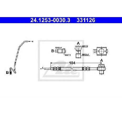 Furtun frana ATE 24.1253-0030.3 Furtun frana ATE 24.1253-0030.3