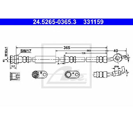 Furtun frana ATE 24.5265-0365.3 Furtun frana ATE 24.5265-0365.3