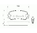 Set placute frana,frana disc BOSCH 0 986 424 098