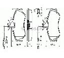Set placute frana,frana disc BOSCH 0 986 424 414