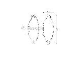 Set placute frana,frana disc BOSCH 0 986 424 453