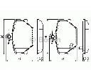 Set placute frana,frana disc BOSCH 0 986 424 471