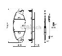 Set placute frana,frana disc BOSCH 0 986 424 581