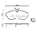 Set placute frana,frana disc BOSCH 0 986 424 635