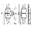 Set placute frana,frana disc BOSCH 0 986 424 645