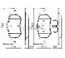 Set placute frana,frana disc BOSCH 0 986 424 668