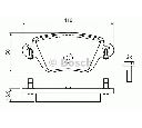 Set placute frana,frana disc BOSCH 0 986 424 671
