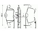 Set placute frana,frana disc BOSCH 0 986 424 707