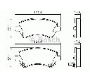Set placute frana,frana disc BOSCH 0 986 424 735