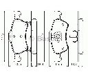 Set placute frana,frana disc BOSCH 0 986 424 765
