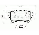 Set placute frana,frana disc BOSCH 0 986 424 785