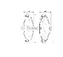 Set placute frana,frana disc BOSCH 0 986 424 788
