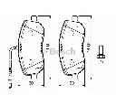 Set placute frana,frana disc BOSCH 0 986 424 789