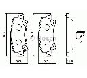 Set placute frana,frana disc BOSCH 0 986 424 790