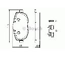 Set placute frana,frana disc BOSCH 0 986 424 792