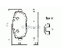 Set placute frana,frana disc BOSCH 0 986 424 793