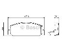Set placute frana,frana disc BOSCH 0 986 424 817