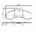 Set placute frana,frana disc BOSCH 0 986 424 832
