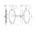 Set placute frana,frana disc BOSCH 0 986 460 938