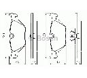 Set placute frana,frana disc BOSCH 0 986 460 964