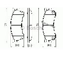 Set placute frana,frana disc BOSCH 0 986 460 975